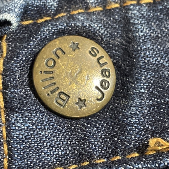 Billion Jeans Women's Size 32"x27" Embroidered Rhinestone Retro Vintage Y2K - Picture 9 of 16